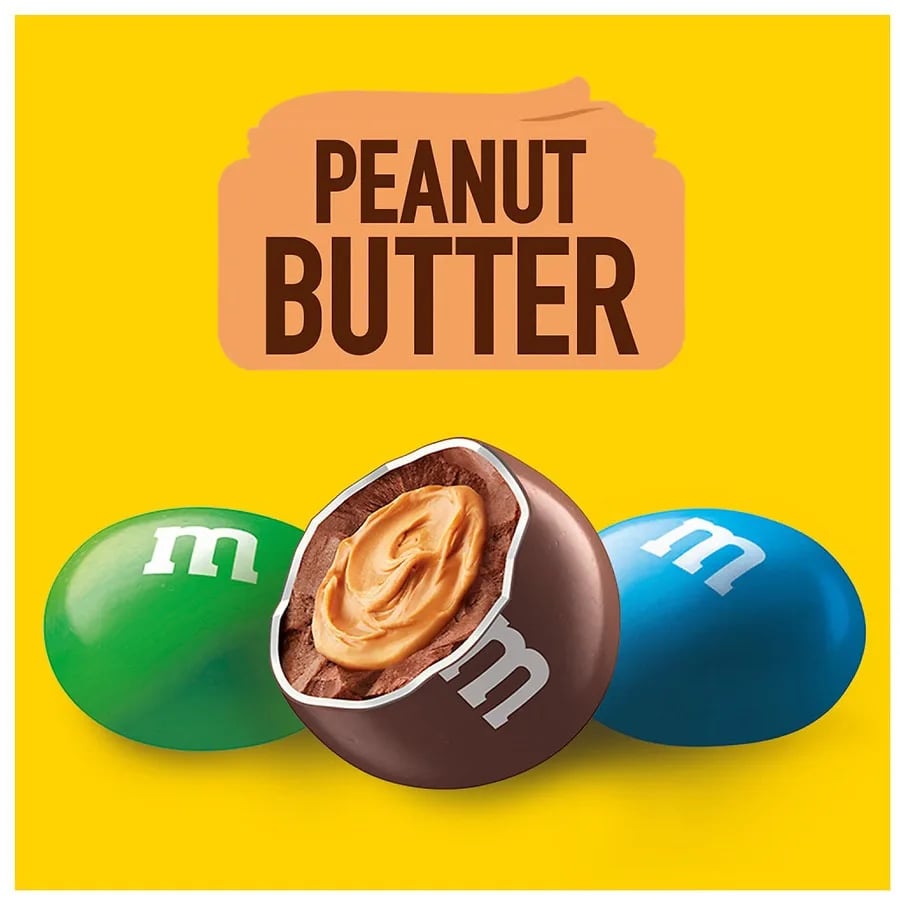 M&Ms драже 46.2гр PEANUT BUTTER вкус арахисовая паста — фото 1