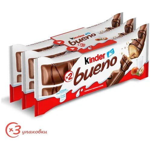 КИНДЕР вафли BUENO 3шт*43г