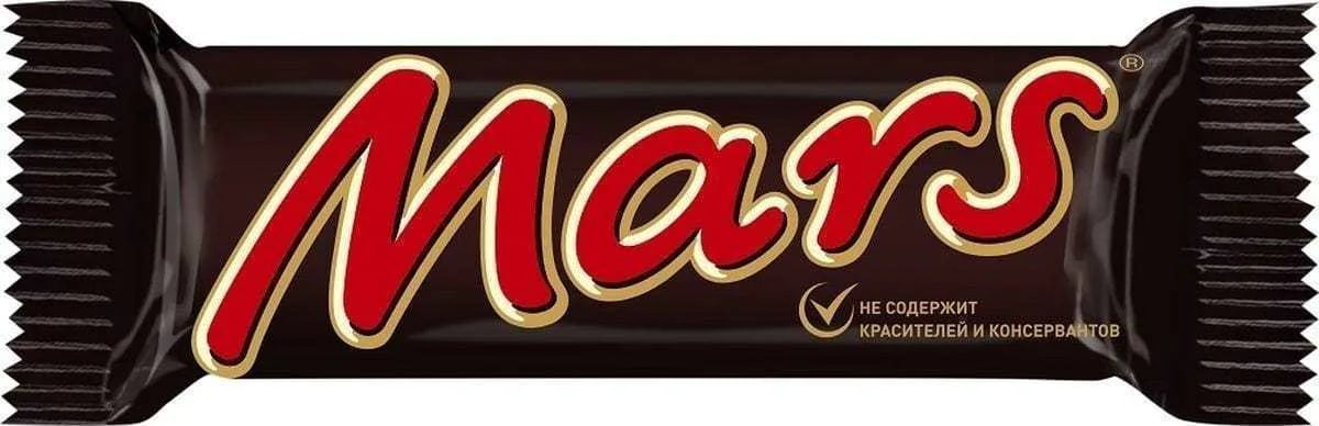 МАРС шоколад 50г молочный с нугой и карамелью