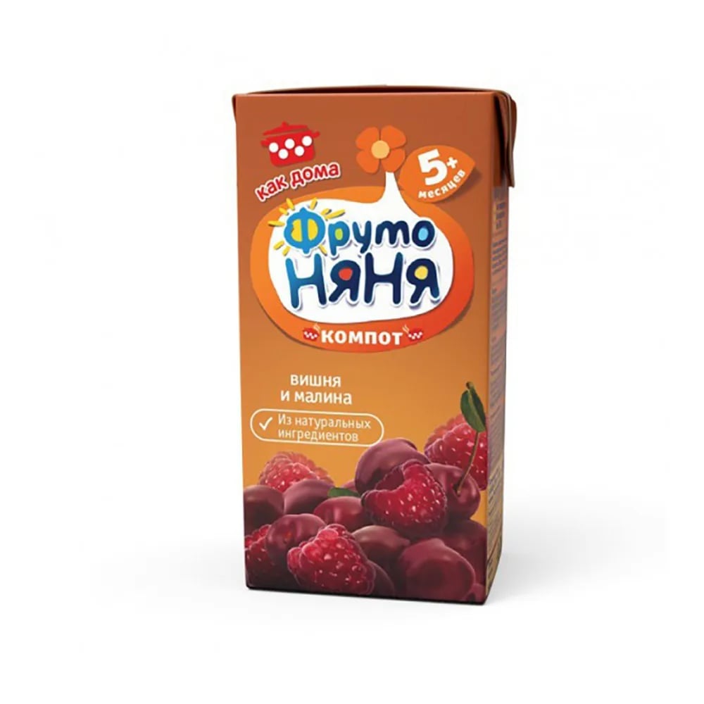 ФРУТОНЯНЯ компот 0,2л вишня-малина