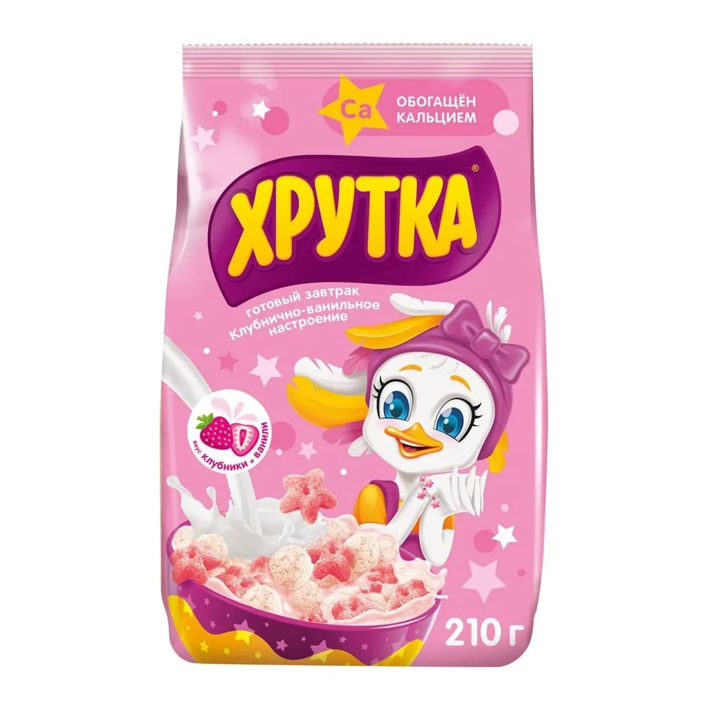 ХРУТКА готовый завтрак 210г клубнично-ванильное настроение