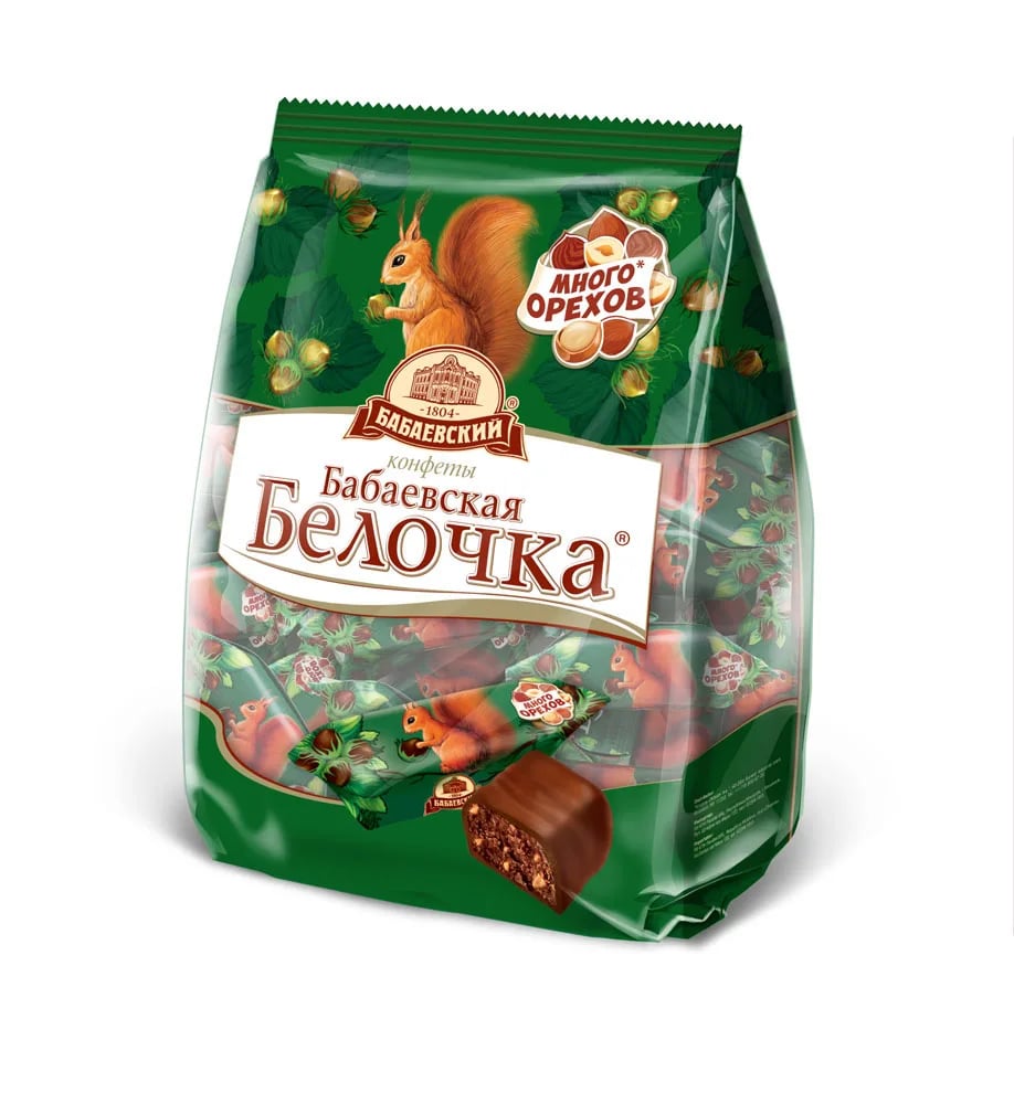БАБАЕВСКАЯ Ф-КА конфеты БЕЛОЧКА 200г