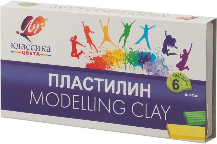 Пластилин 6 цветов КЛАССИКА ЦВЕТА — фото 1