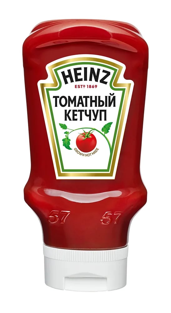 HEINZ кетчуп 460г ТОМАТНЫЙ пл/б перевертыш — фото 1
