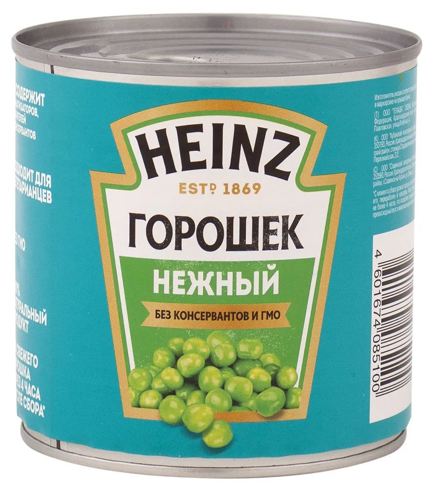 HEINZ зеленый горошек 400 гр. нежный