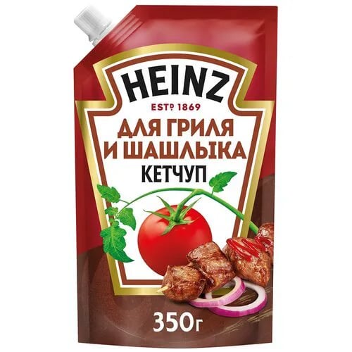 HEINZ кетчуп 550г ДЛЯ ГРИЛЯ И ШАШЛЫКА д/п — фото 1