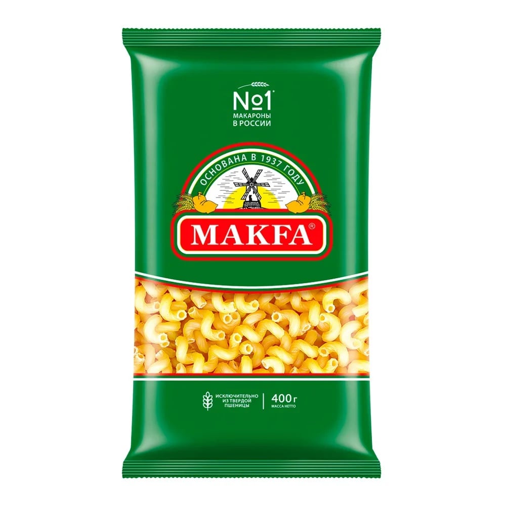 МАКФА макароны 400г ВИТКИ — фото 1
