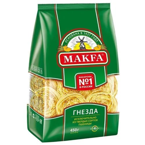 МАКФА макароны 450г ГНЕЗДА КАПЕЛЛИНИ