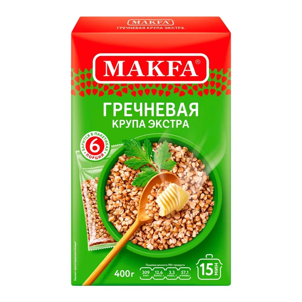 МАКФА крупа гречневая 400г