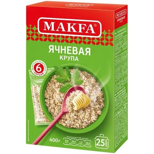 МАКФА крупа ячневая 400г ГОСТ — фото 1