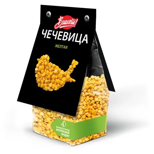 чечевица ЖЕЛТАЯ 350г Bravolli!