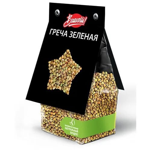 греча ЗЕЛЕНАЯ НЕОБЖАРЕННАЯ 350г BRAVOLLI!