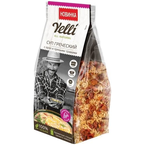 суп ГРЕЧЕСКИЙ с орзо 250г Yelli