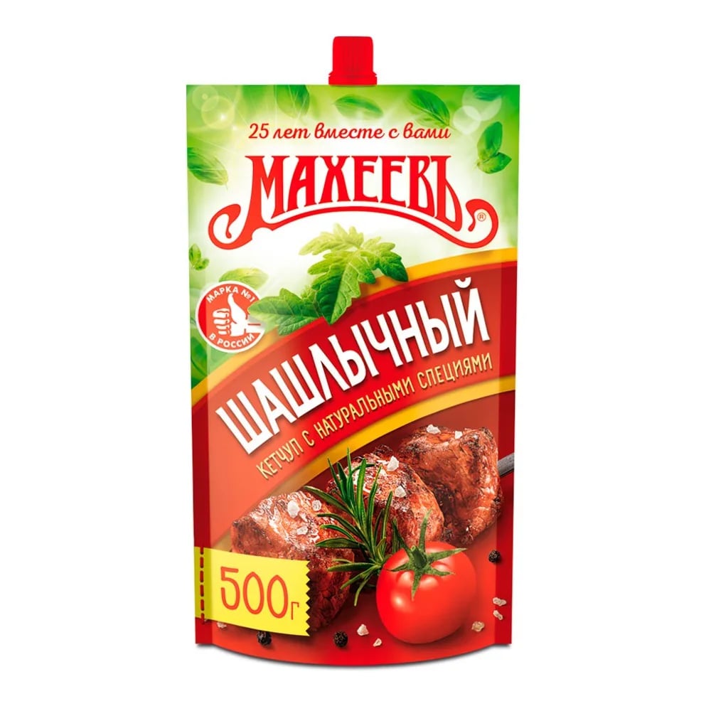 МАХЕЕВ кетчуп 500гр ШАШЛЫЧНЫЙ дой/пак — фото 1