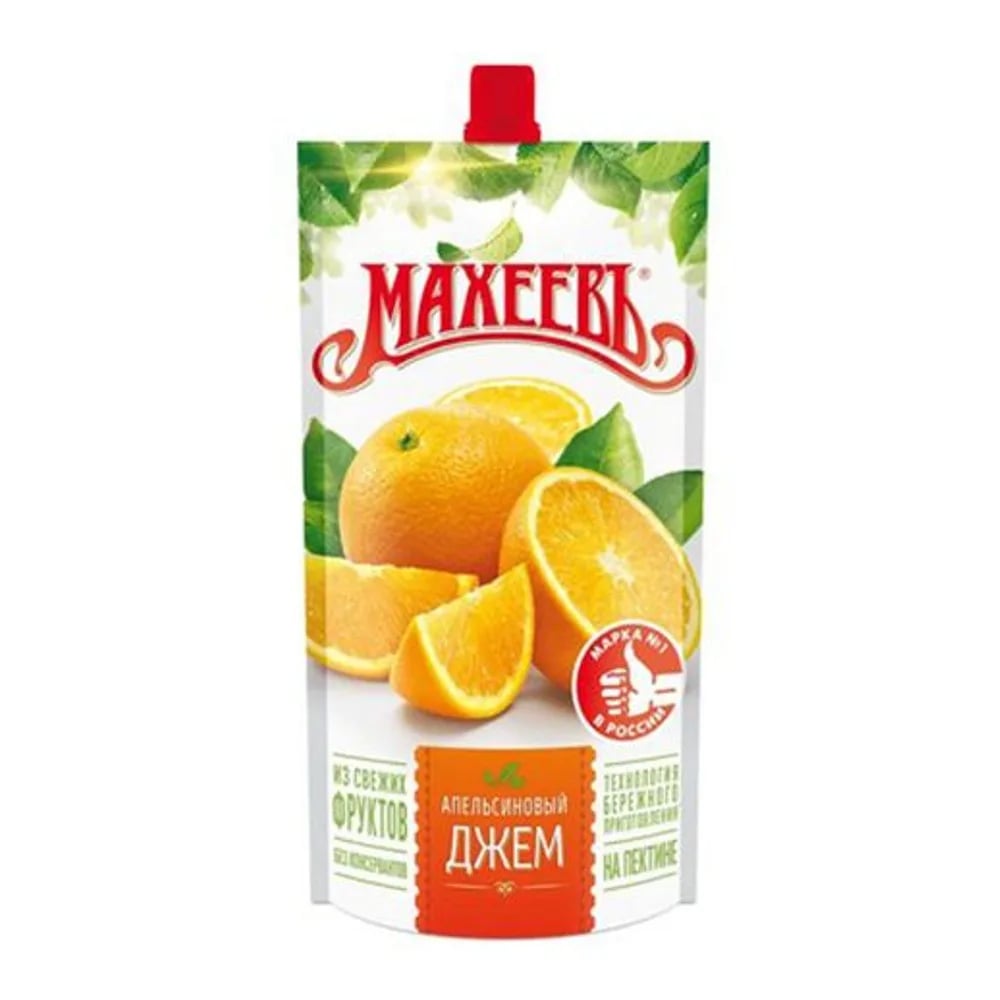 джем АПЕЛЬСИНОВЫЙ 300г дой-пак МАХЕЕВ