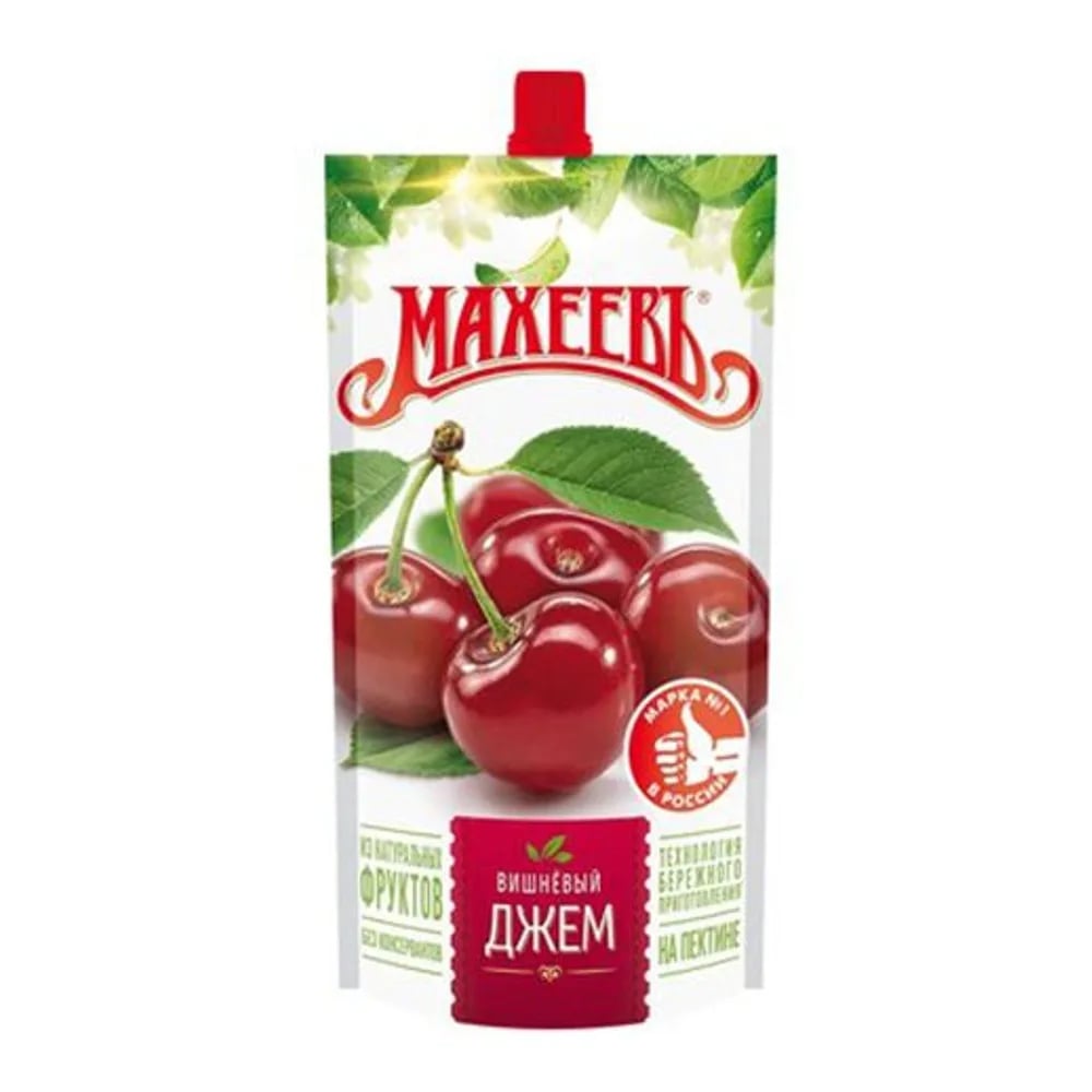 джем ВИШНЕВЫЙ 300г дой-пак МАХЕЕВ