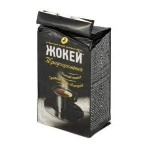кофе ЖОКЕЙ 100г ТРАДИЦИОННЫЙ жареный молотый пакет