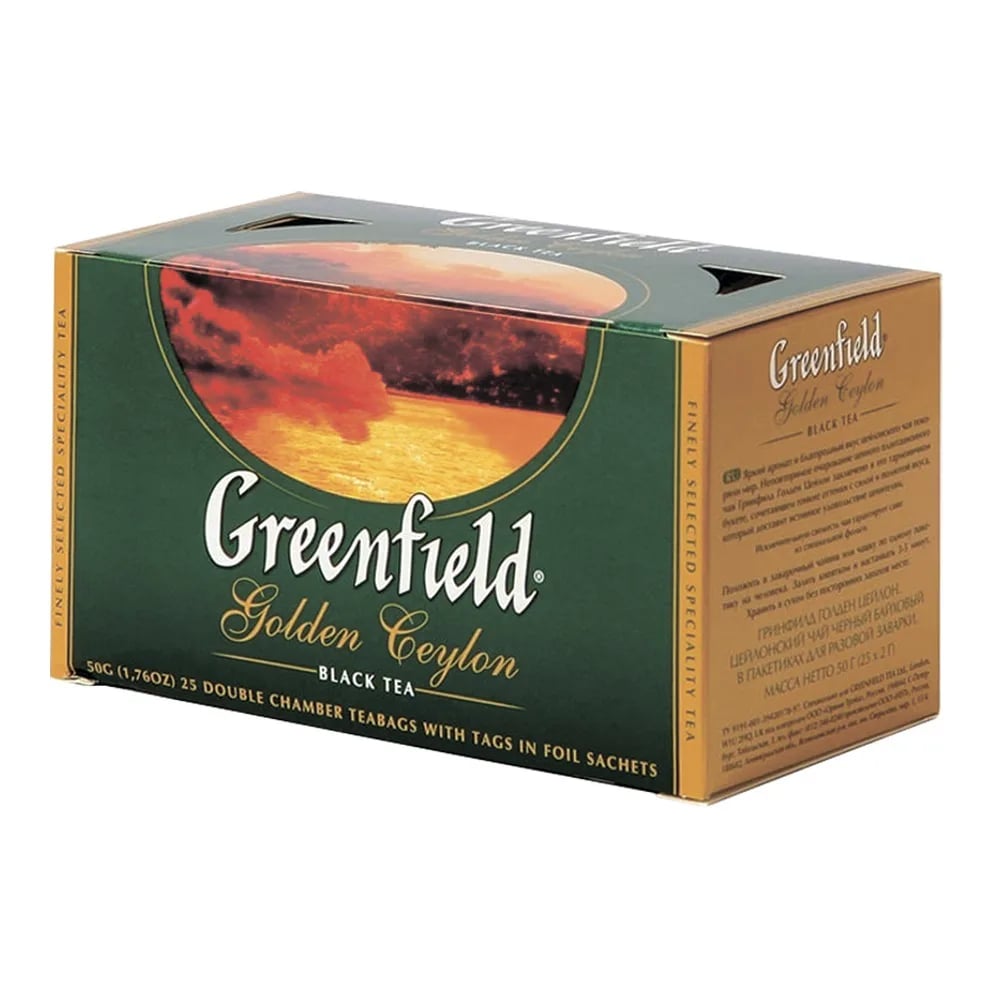 чай GREENFIELD черный 25*2г GOLDEN CEYLON