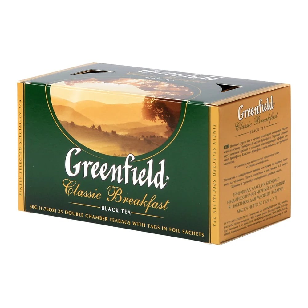 чай GREENFIELD черный 25*2г CLASSIC BREAKFAST
