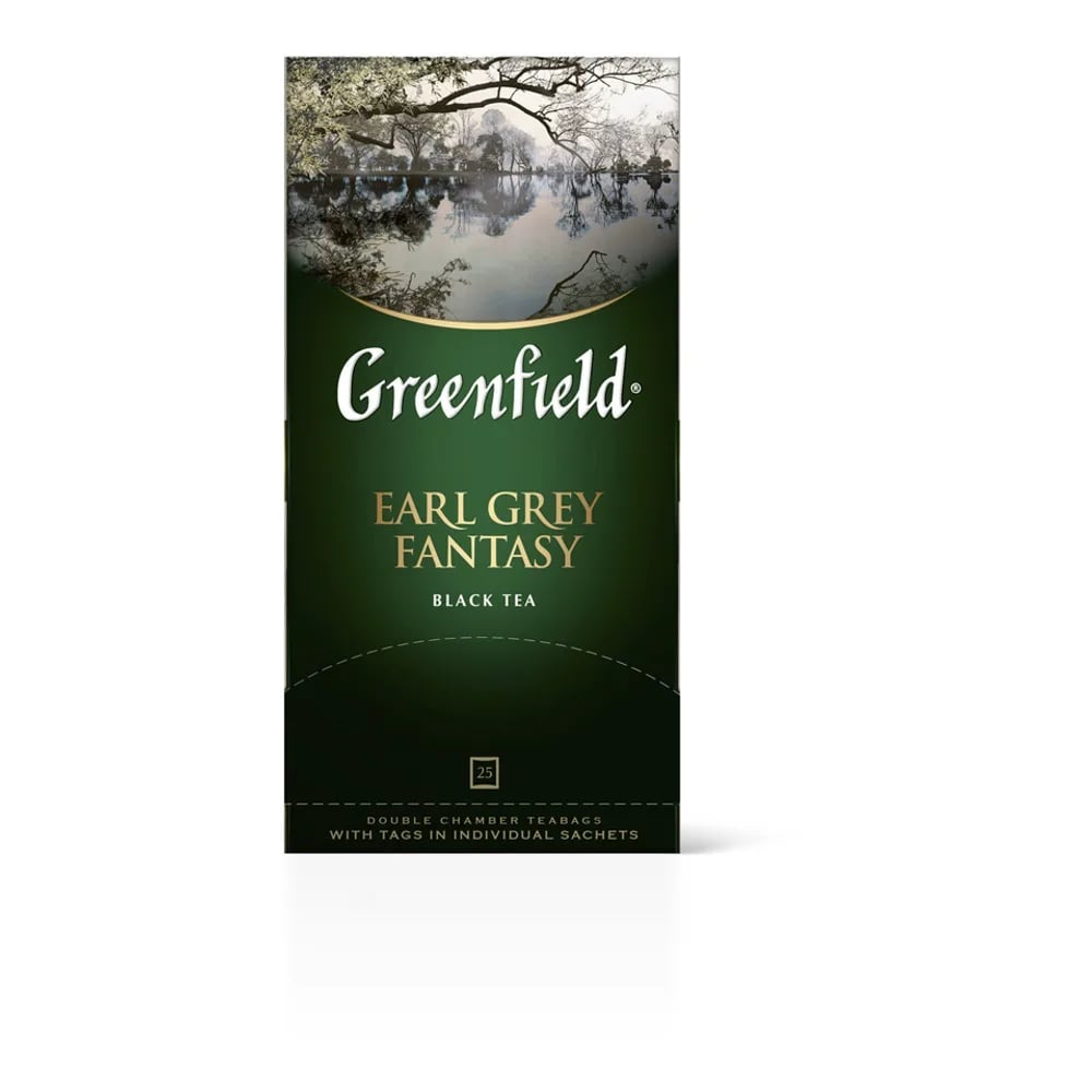 чай GREENFIELD черный 25*2г EARL GREY FANTASY — фото 1