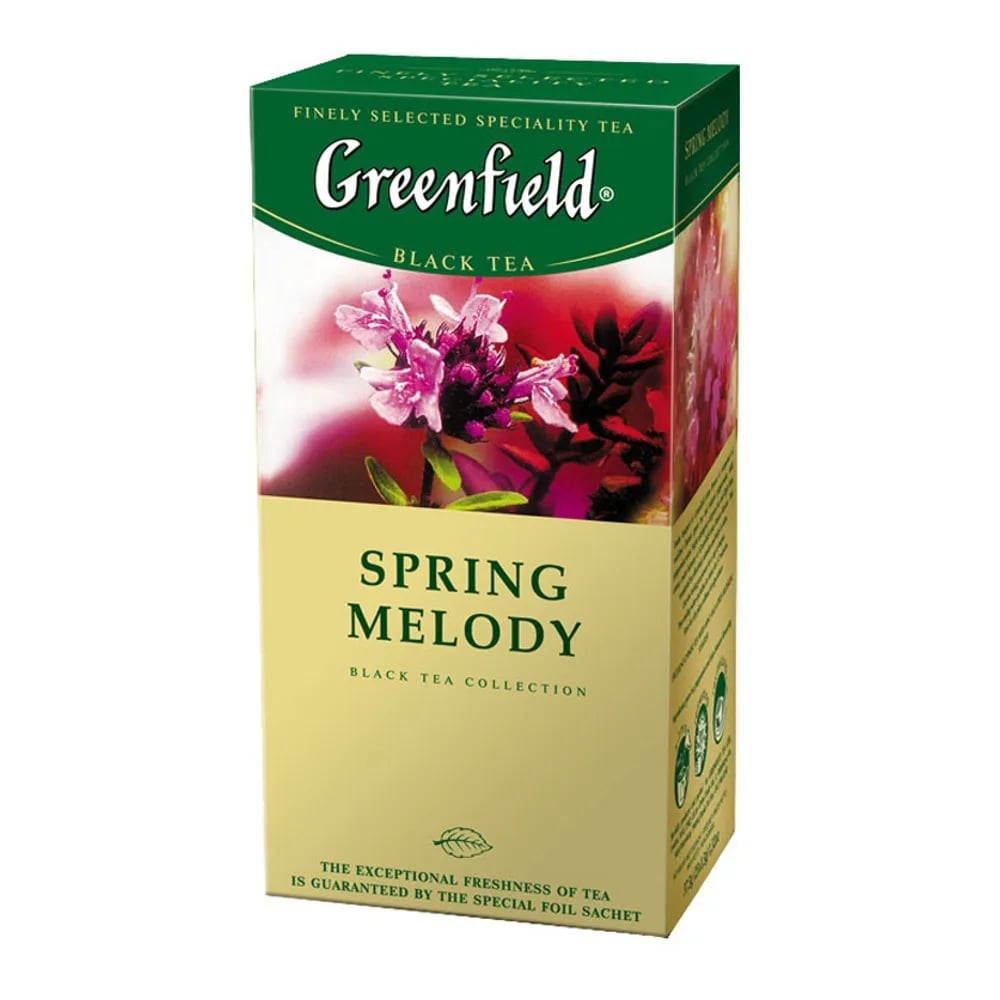 чай GREENFIELD черный 25*2г SPRING MELODY — фото 1