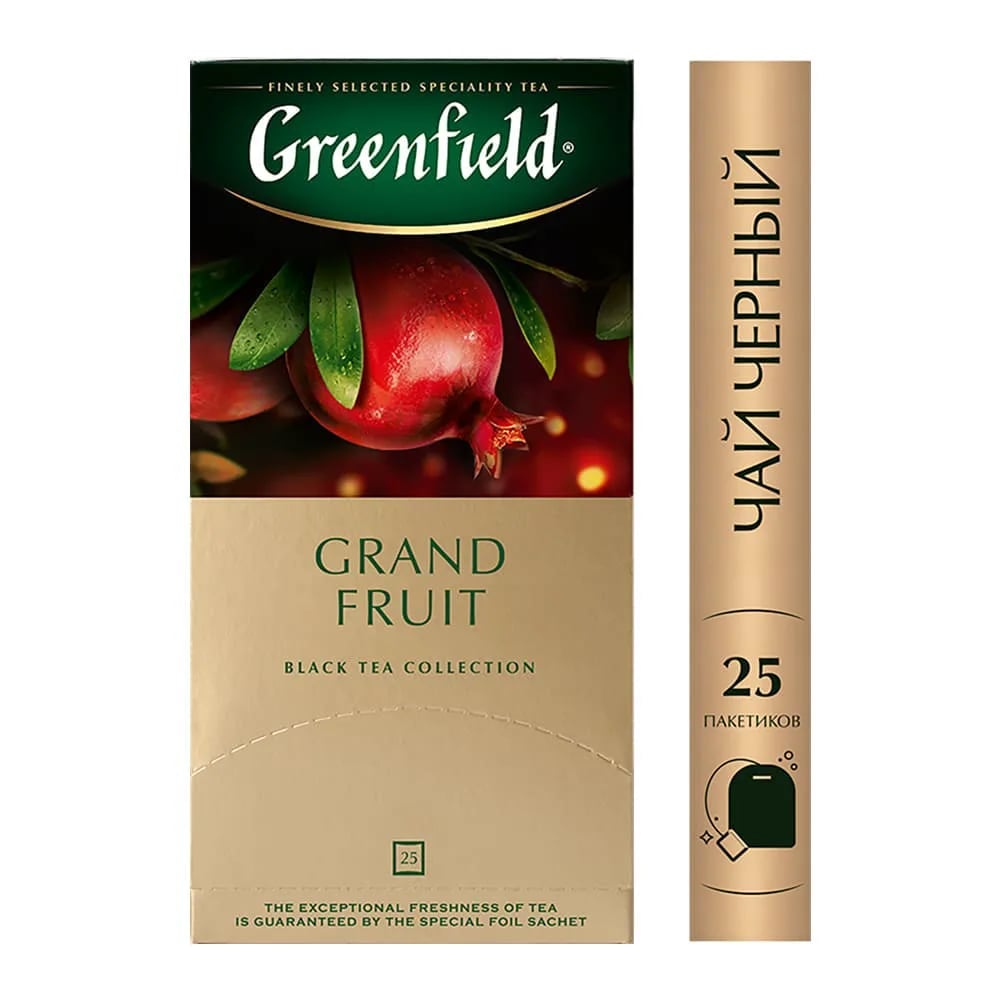 чай GREENFIELD черный 25*2г GRAND FRUIT