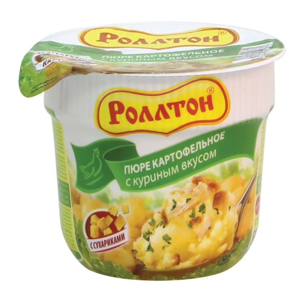 РОЛЛТОН пюре картофельное 40г с куриным вкусом — фото 1