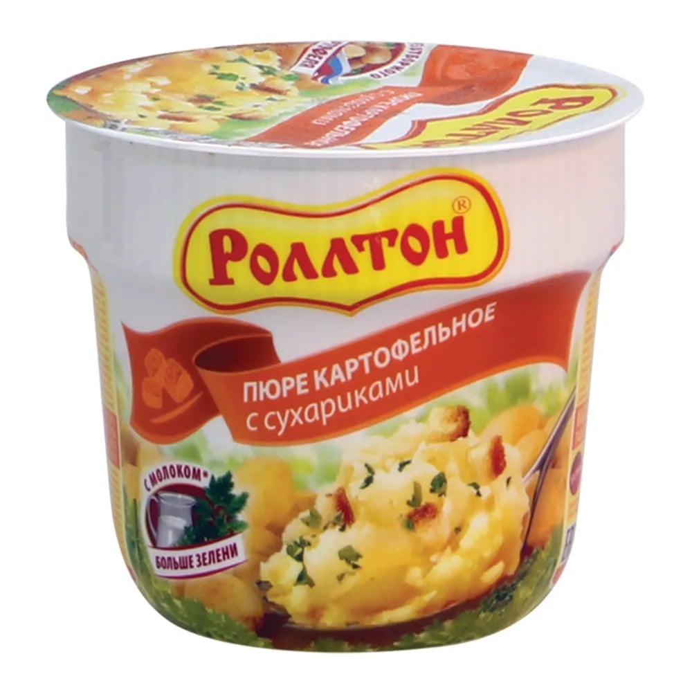 РОЛЛТОН пюре картофельное 40г с сухариками