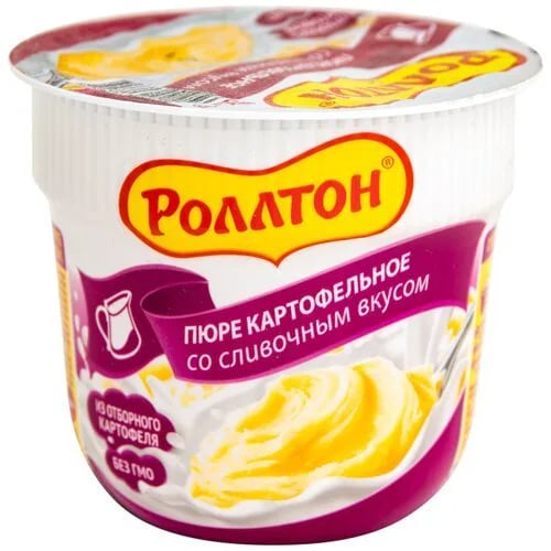 РОЛЛТОН пюре картофельное 40г со сливочным вкусом