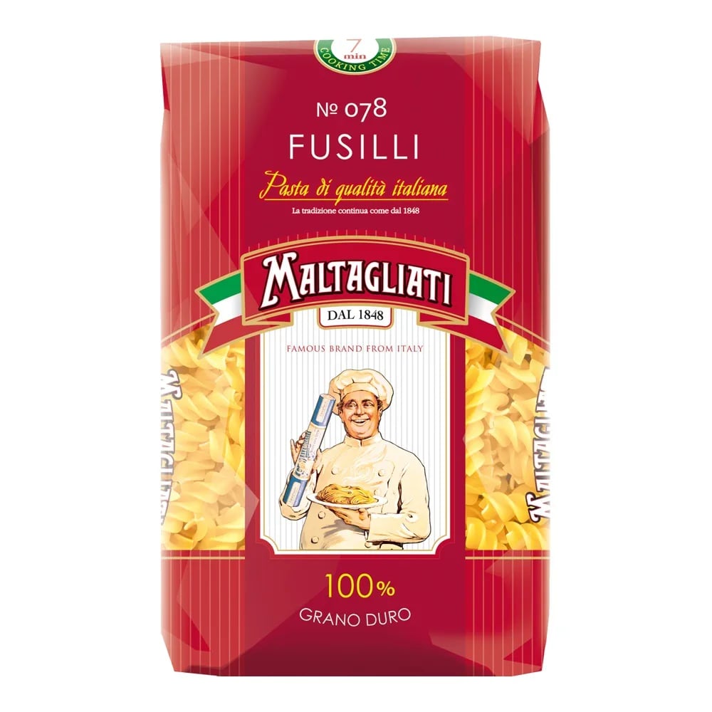 MALTAGLIATI макароны 450г СПИРАЛЬ (№78)