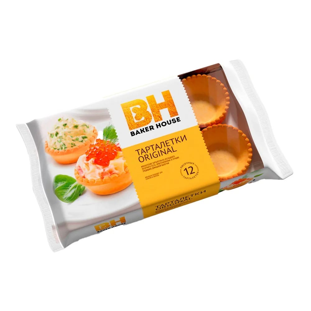 тарталетки 180гр 12шт ОРИГИНАЛЬНЫЕ BAKER HOUSE