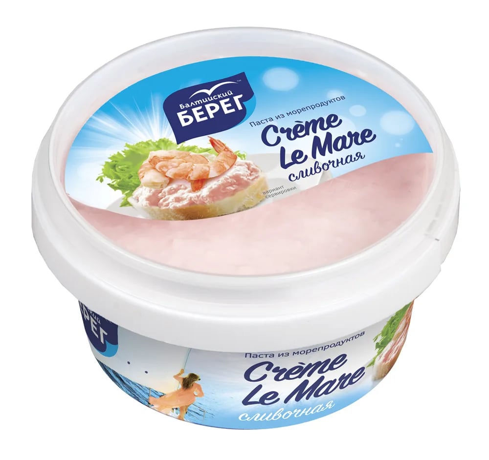 ПАСТА из морепродуктов 150гр CREME LE MARE балтийский берег СЛИВОЧНЫЙ — фото 1