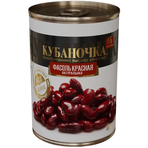 КУБАНОЧКА фасоль 400г КРАСНАЯ — фото 1