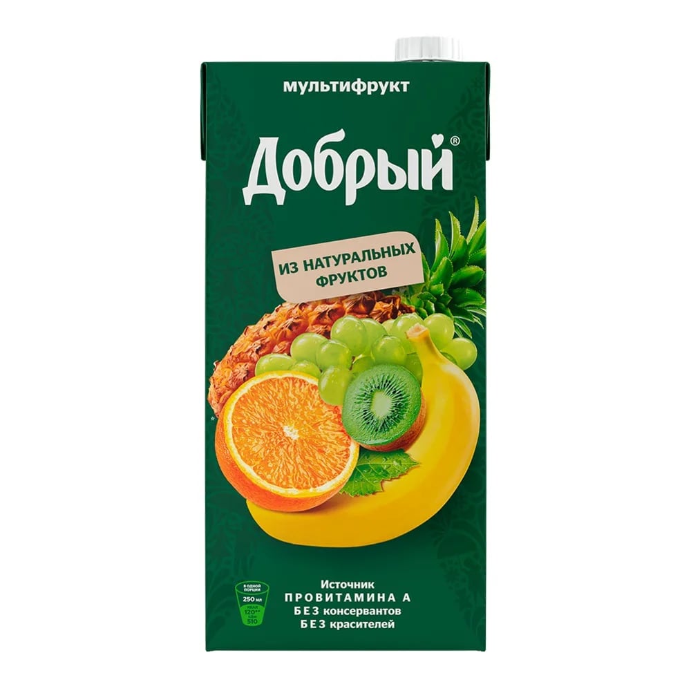 ДОБРЫЙ нектар 2л из смеси фруктов мультифрут — фото 1