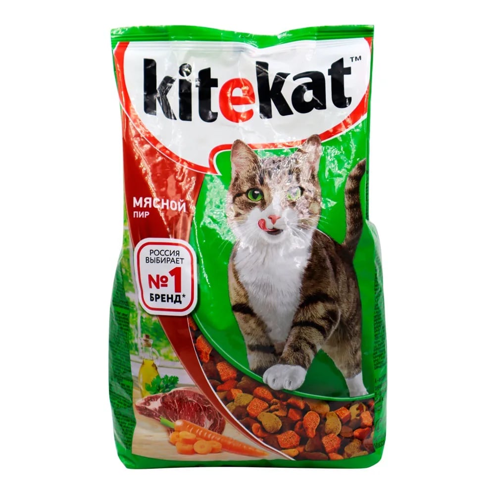 КИТЕКАТ корм д/взр кошек МЯСНОЙ ПИР 350г