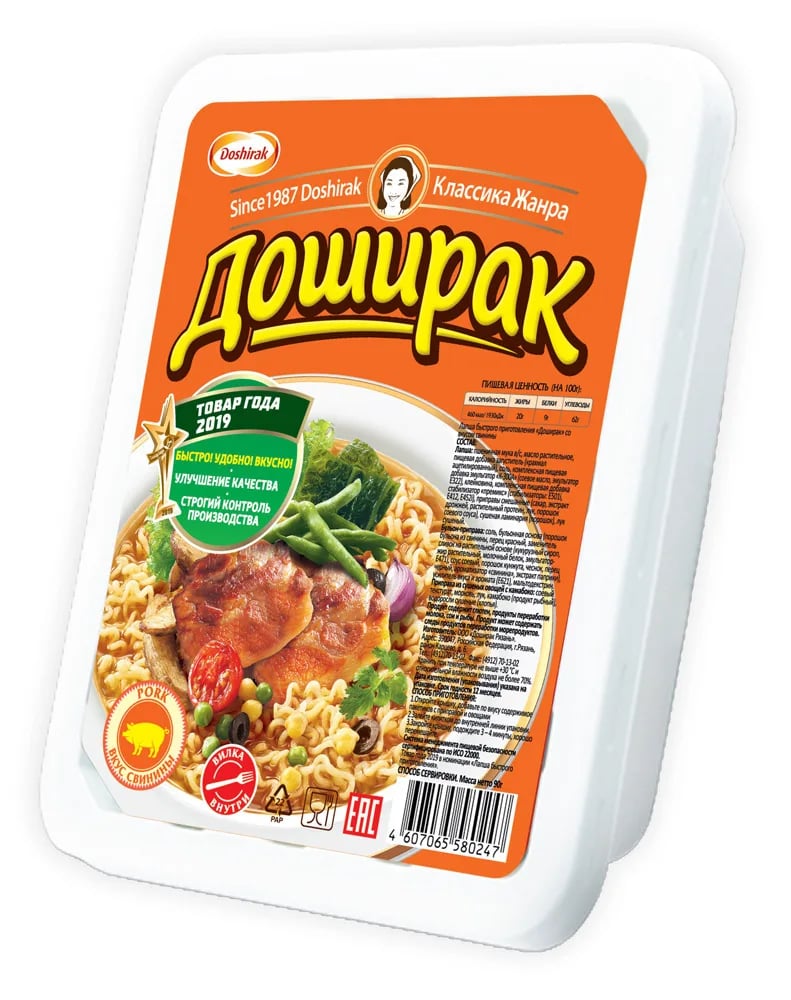 лапша ДОШИРАК 90г свинина
