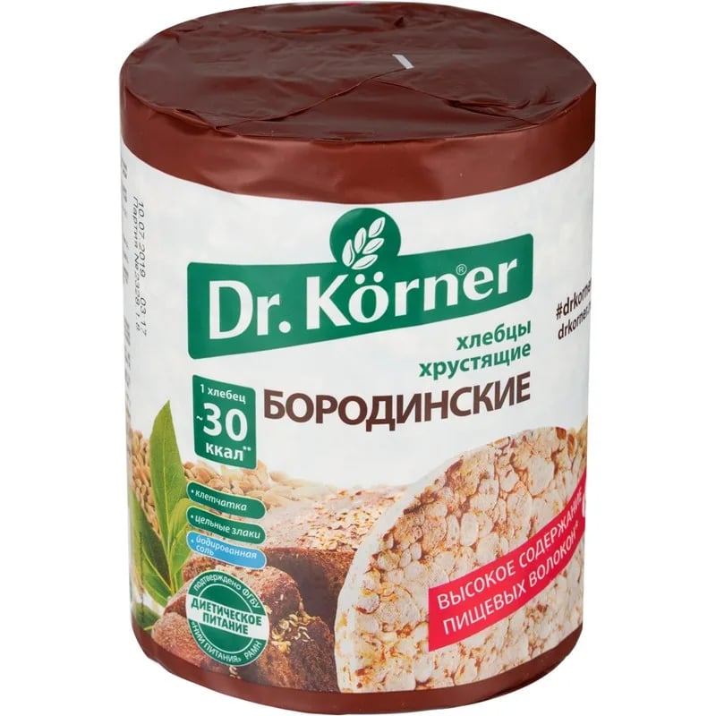 хлебцы 100гр БОРОДИНСКИЕ Dr.Korner
