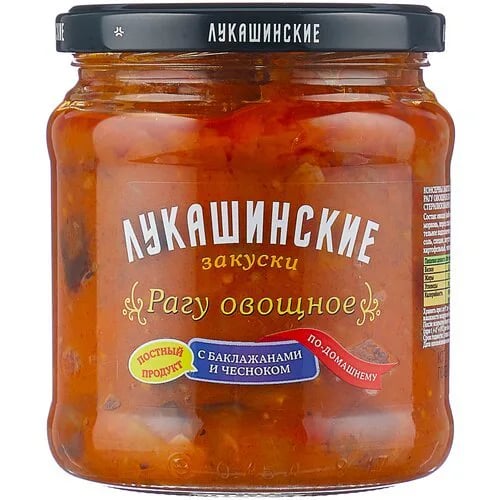 ЛУКАШИНСКИЕ рагу овощное с зеленью и чесноком 450г — фото 1