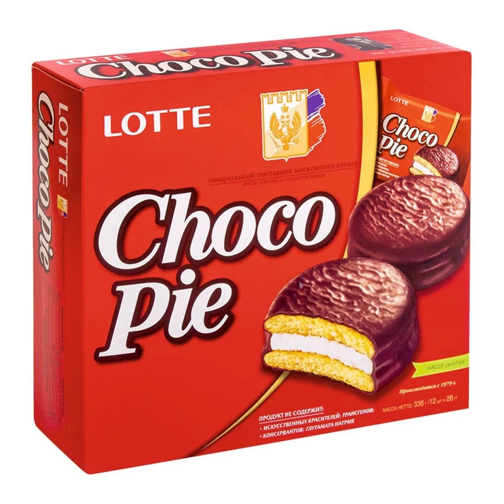 ЧОКОПАЙ пирожное шоколадное 336г 12шт LOTTE