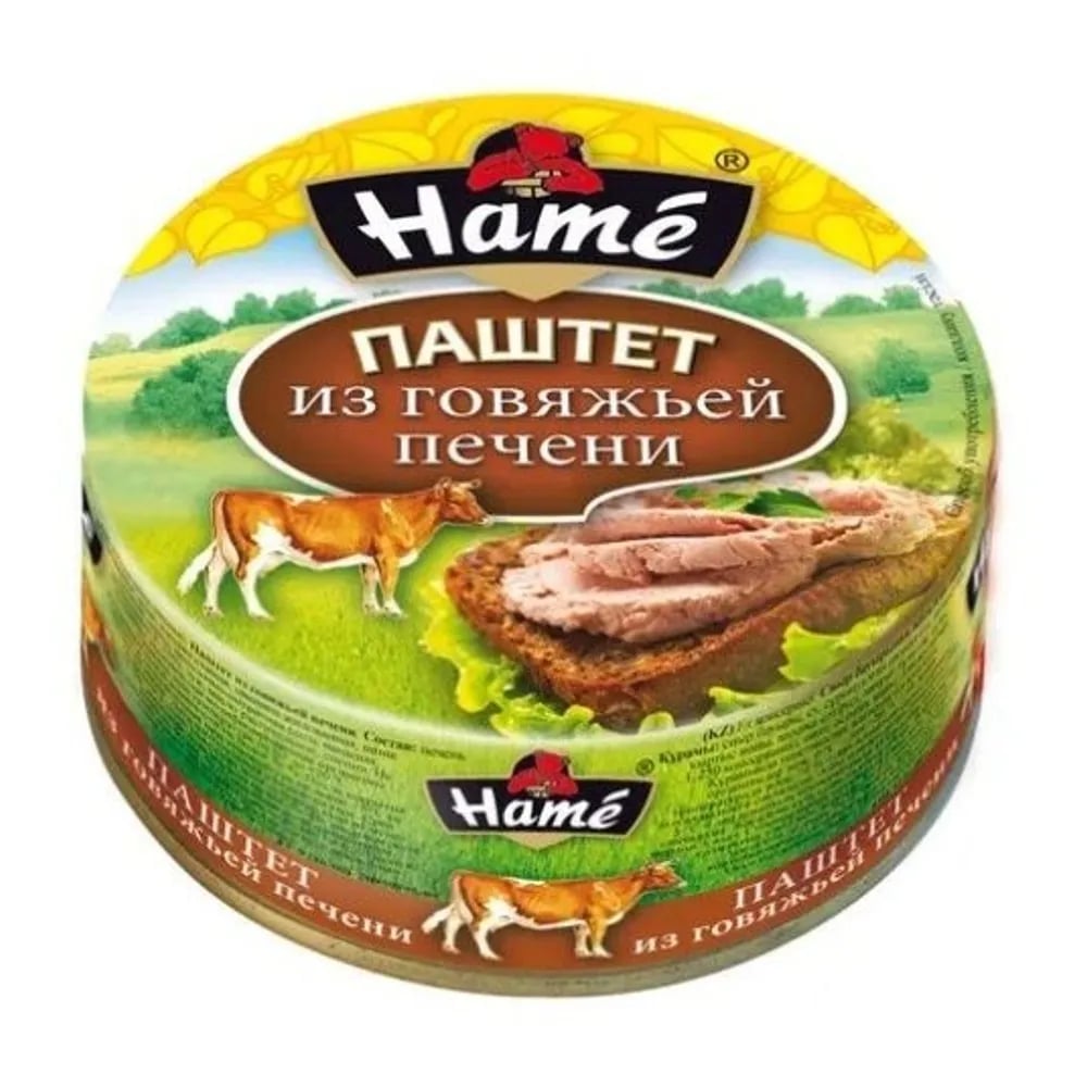 паштет HAME с говяжьей печенью 100г — фото 1