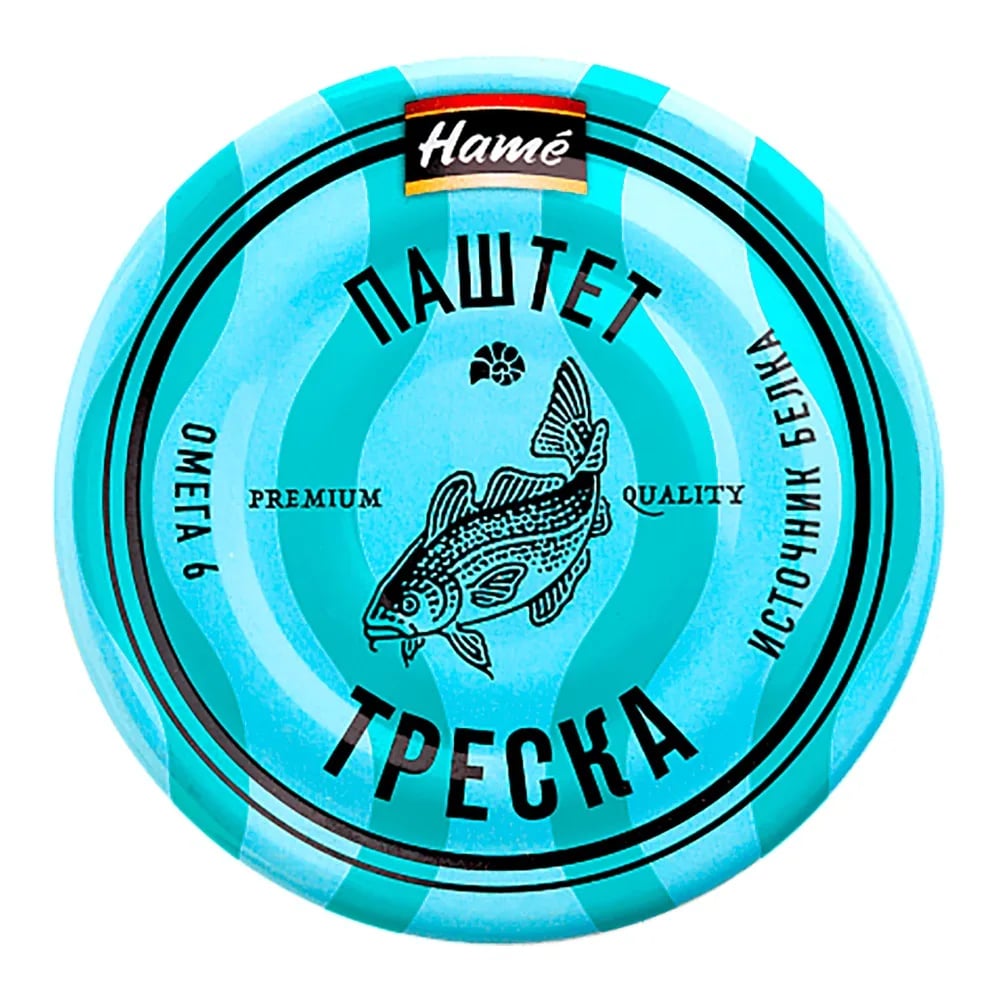 паштет HAME "ТРЕСКА" 80г — фото 1