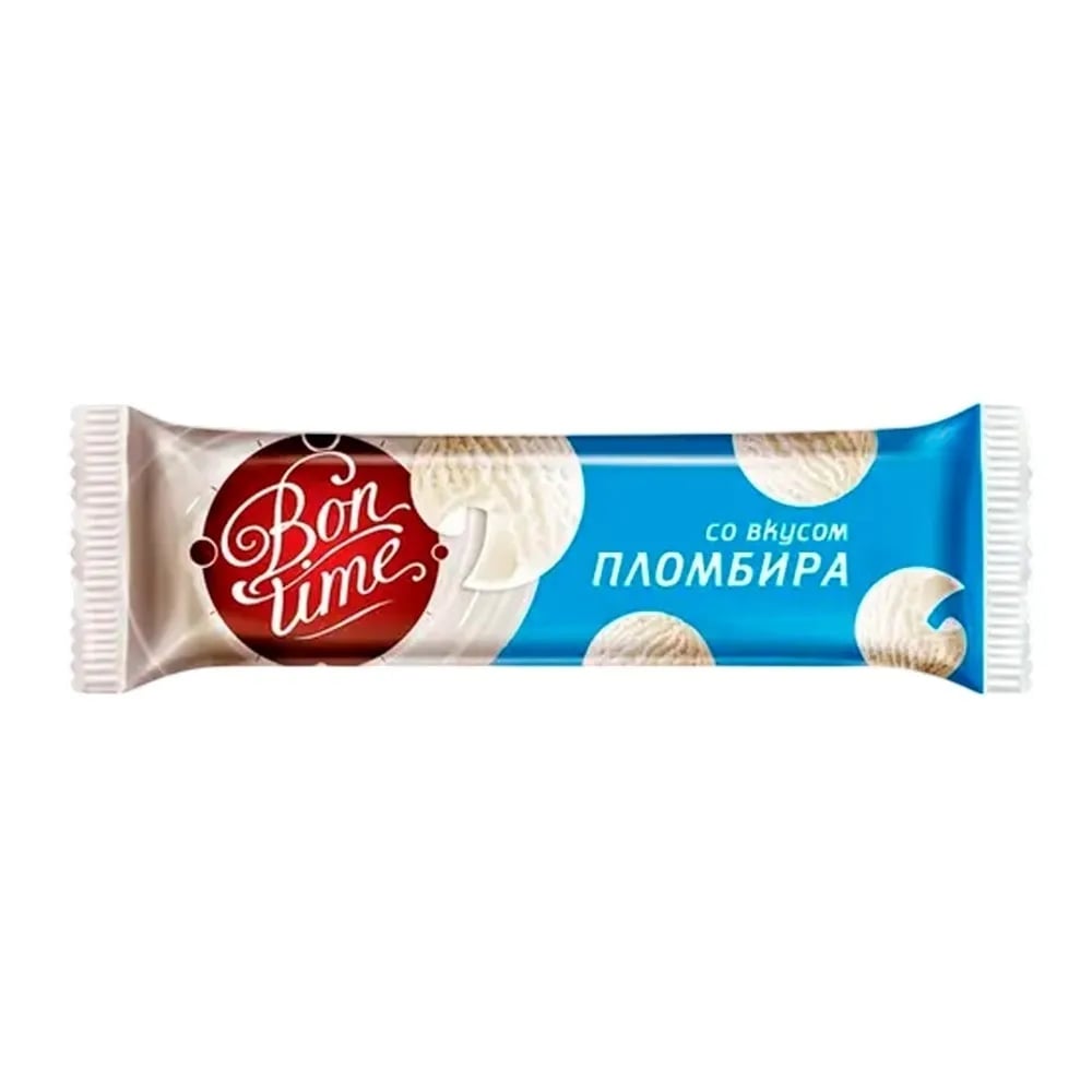 батончик BON TIME 20г со вкусом ПЛОМБИРА — фото 1