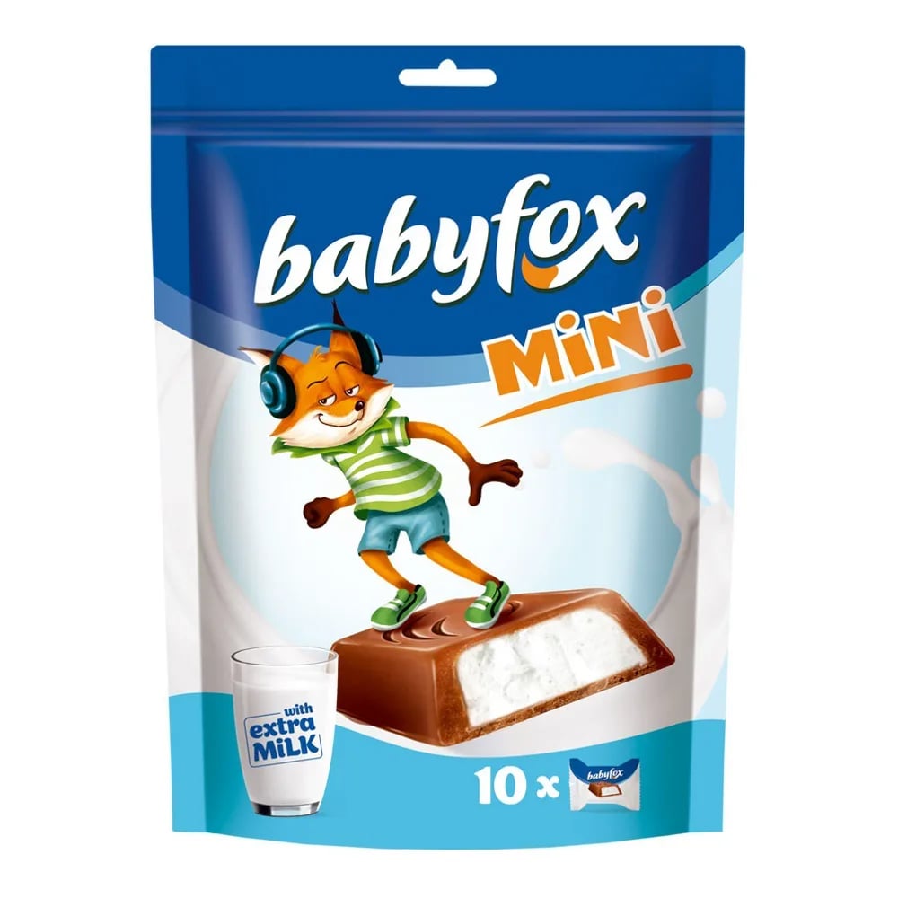 шоколад 120г BABYFOX с молочной начинкой