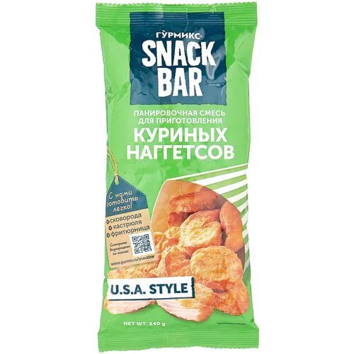 SNACK BAR панировочная смесь 240г для куриных наггетсов