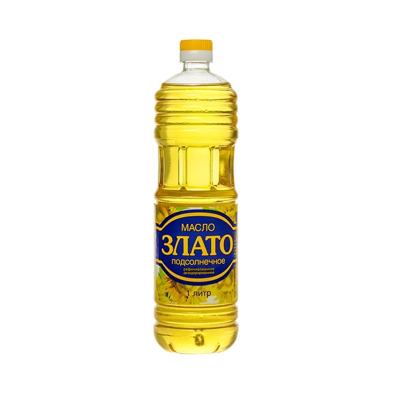 ЗЛАТО масло подсолнечное 1л