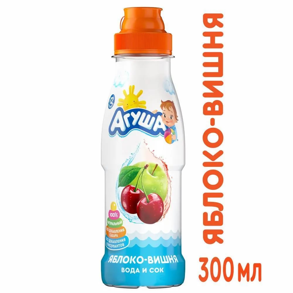 АГУША напиток 300мл ЯБЛОКО-ВИШНЯ