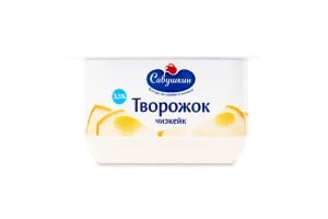 САВУШКИН творожок 3,5% 120гр ЧИЗКЕЙК — фото 1