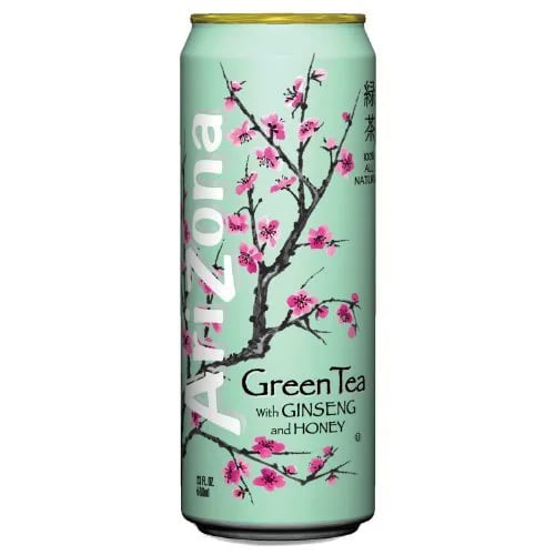 ARIZONA напиток 0,65л GREEN TEA GINSENG ж/б — фото 1