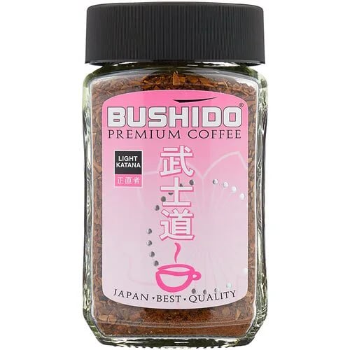 кофе BUSHIDO PREMIUM COFFEE 100г LIGHT KATANA ст/б — фото 1