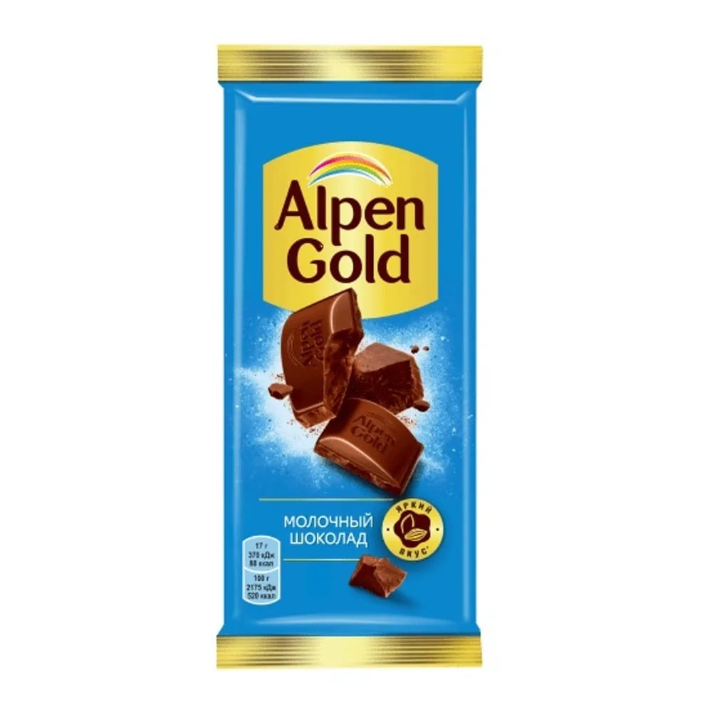 ALPEN GOLD шоколад 80г МОЛОЧНЫЙ — фото 1